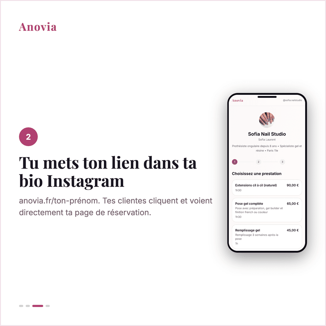 Page de réservation