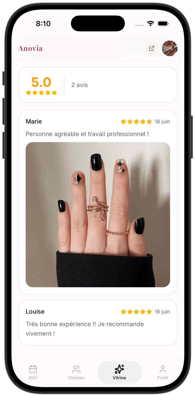 Tes avis clientes